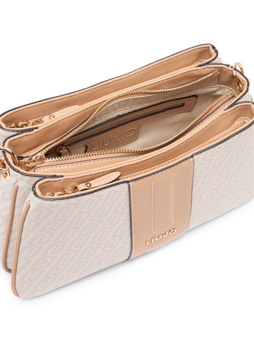 Borsa donna a spalla con motivo monogram LIU-JO | AA6107E1118C3920