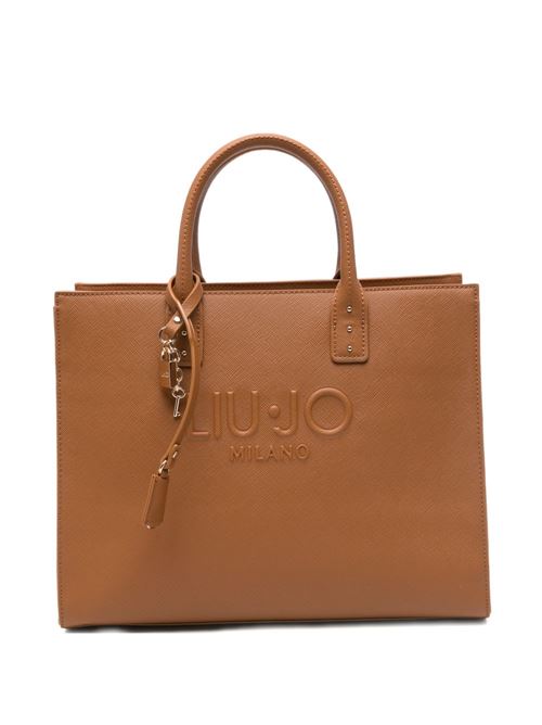 Borsa donna tote con logo goffrato LIU-JO | AA6149ES029X0742