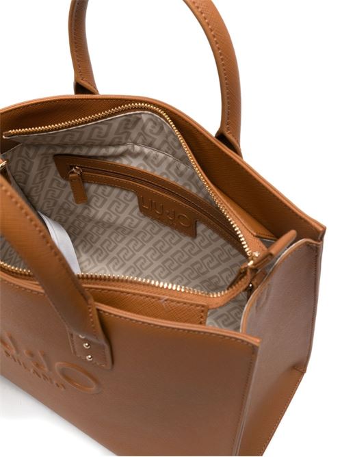 Borsa donna tote con logo goffrato LIU-JO | AA6149ES029X0742