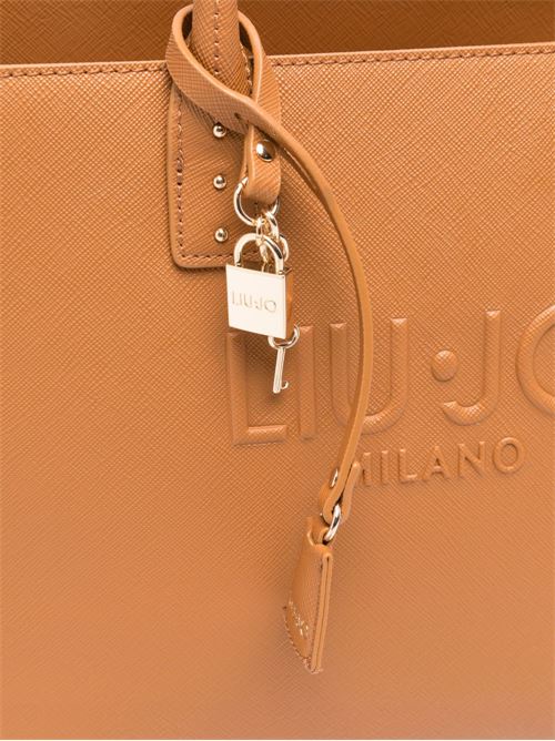 Borsa donna tote con logo goffrato LIU-JO | AA6149ES029X0742