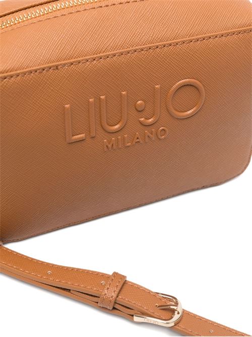 Borsa donna a spalla con logo goffrato LIU-JO | AA6153ES029X0742