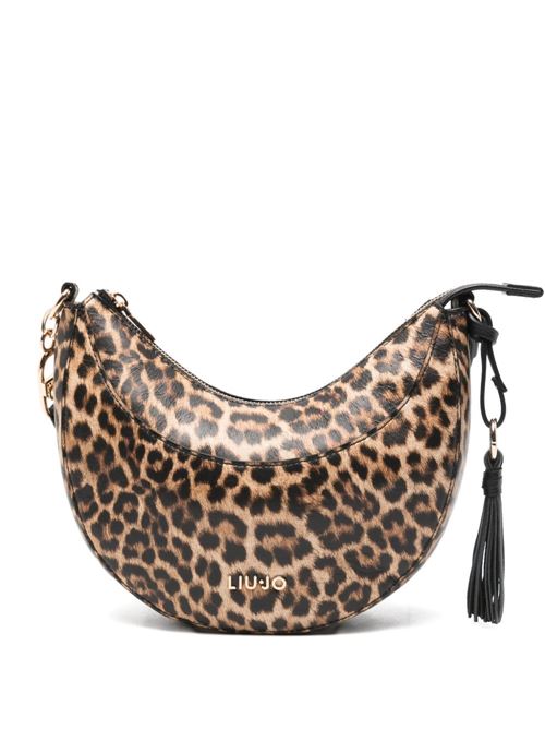 Borsa donna a spalla con stampa animalier LIU-JO | AA6186E111900047