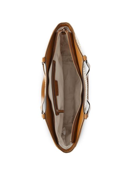 Borsa donna Liu Jo tote grande beige con logo LIU-JO | AA6208T383A00005