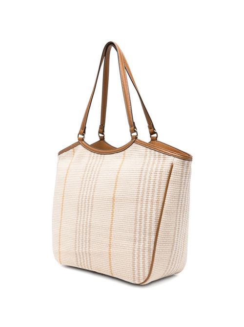 Borsa donna Liu Jo tote grande beige minimal LIU-JO | AA6208T387A00005