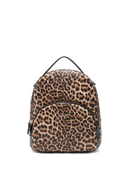 Zaino donna con stampa animalier LIU-JO | AA6209E111900047