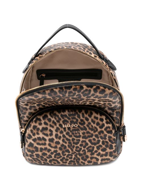 Zaino donna con stampa animalier LIU-JO | AA6209E111900047