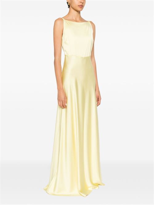 Abito lungo donna Liu Jo raso giallino smanicato LIU-JO | CA6173T522A09090