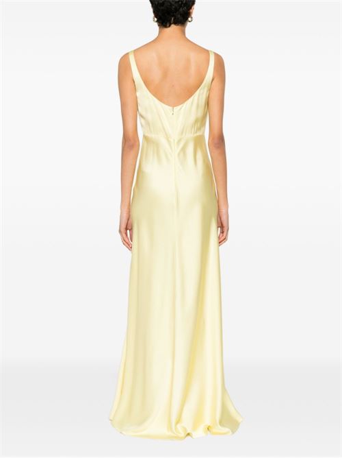 Abito lungo donna Liu Jo raso giallino smanicato LIU-JO | CA6173T522A09090