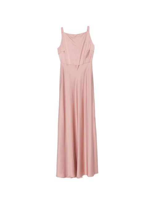 Abito donna Liu Jo lungo smanicato in raso rosa antico LIU-JO | CA6173T522AP9645