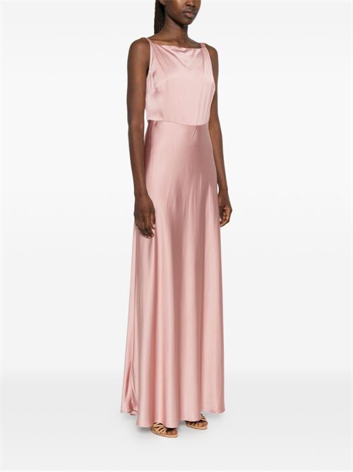 Abito donna Liu Jo lungo smanicato in raso rosa antico LIU-JO | CA6173T522AP9645