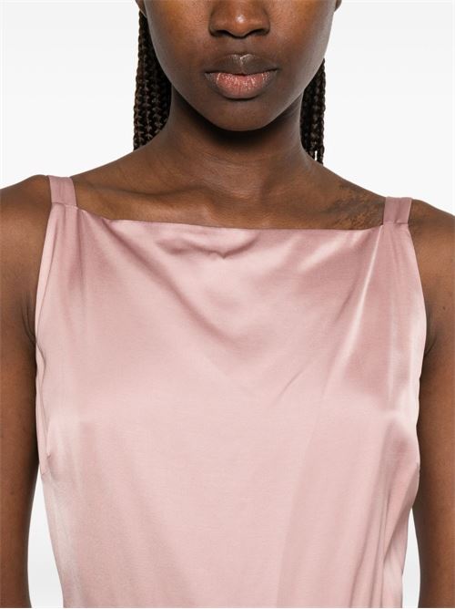 Abito donna Liu Jo lungo smanicato in raso rosa antico LIU-JO | CA6173T522AP9645