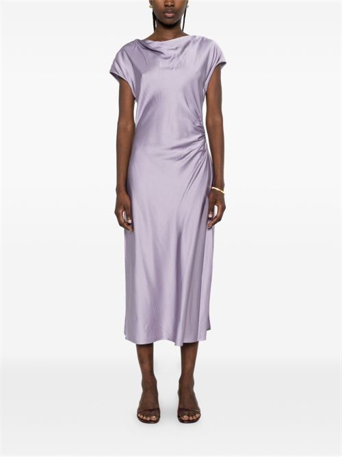 Abito lungo donna Liu Jo raso lilla manica corta LIU-JO | CA6176T522AP9647