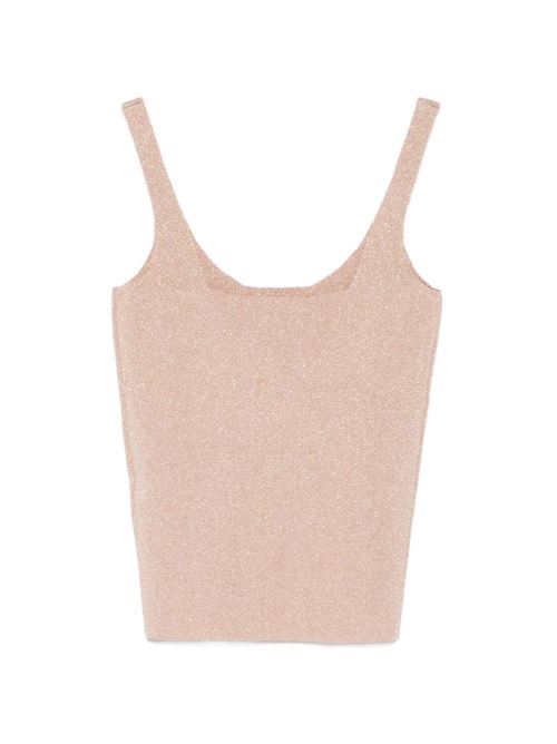 Top donna Liu Jo lurex cipria con spalline LIU-JO | CA6211MA06SA4389