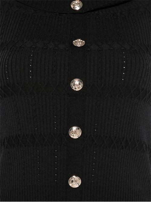 Top donna Liu Jo nero smanicato sciallato LIU-JO | CA6217MS55N22222