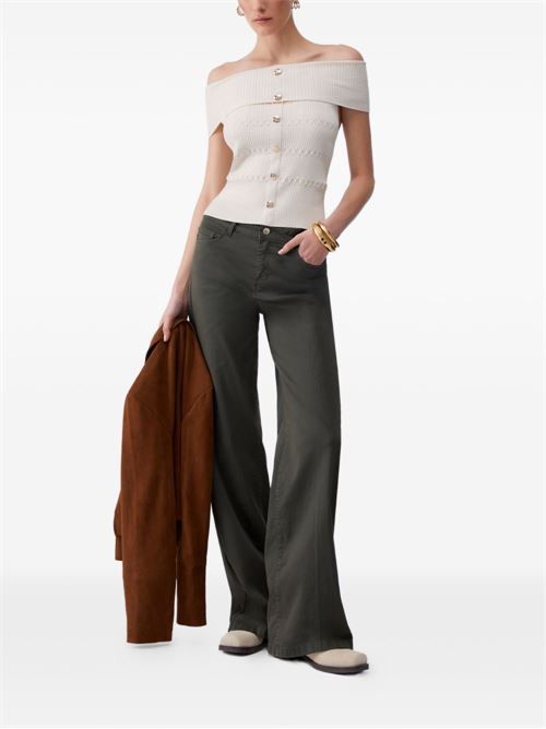 Top donna con scollo a barca LIU-JO | CA6217MS55NP9574