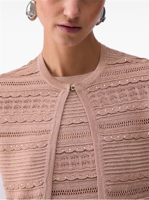 Cardigan donna Liu Jo lurex bronzo LIU-JO | CA6237MA06SA4389