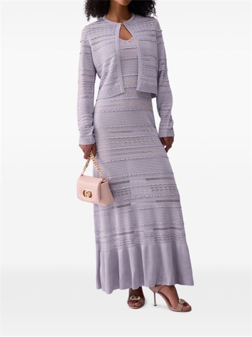 Abito donna Liu Jo lungo smanicato in maglia lurex lilla LIU-JO | CA6241MA06SA4388