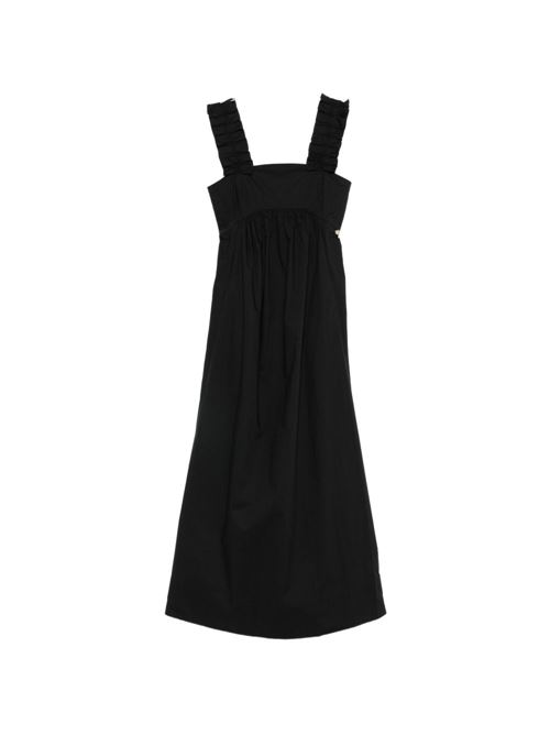 Abito lungo donna Liu Jo nero popeline con fiocco LIU-JO | CA6278TS24622222