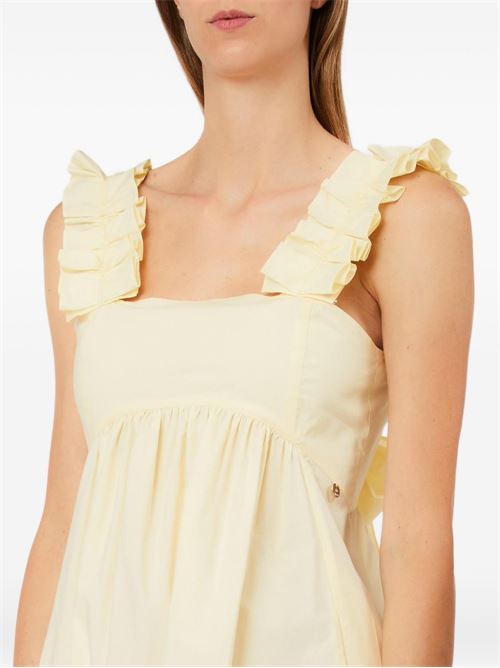 Abito lungo donna Liu Jo giallo popeline con fiocco LIU-JO | CA6278TS246P9640