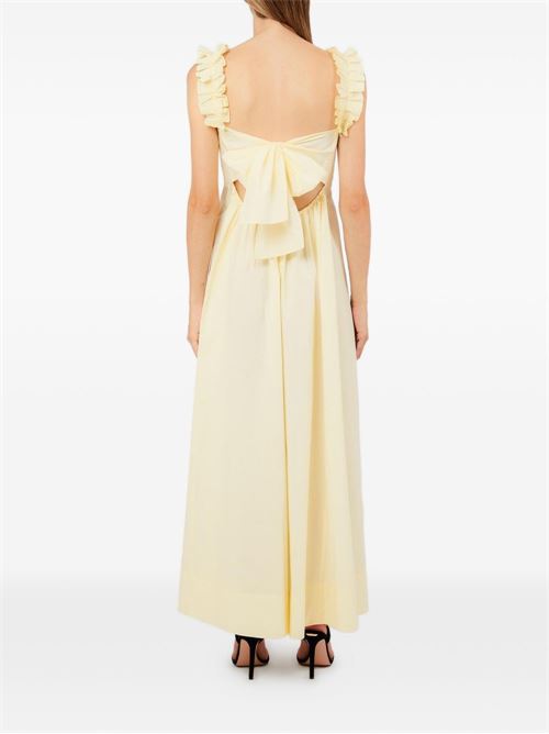 Abito lungo donna Liu Jo giallo popeline con fiocco LIU-JO | CA6278TS246P9640