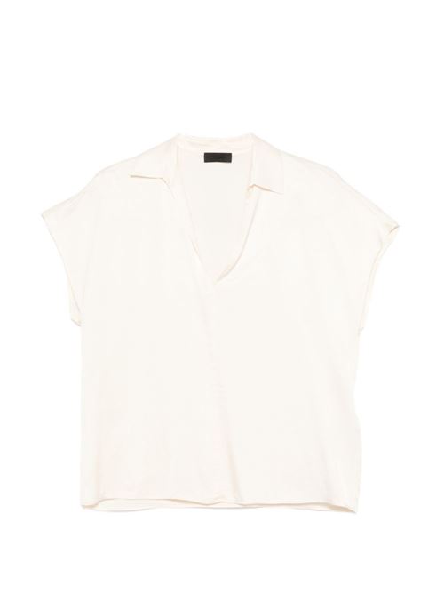 Blusa donna Liu Jo panna manica corta LIU-JO | CA6288T2571P9644