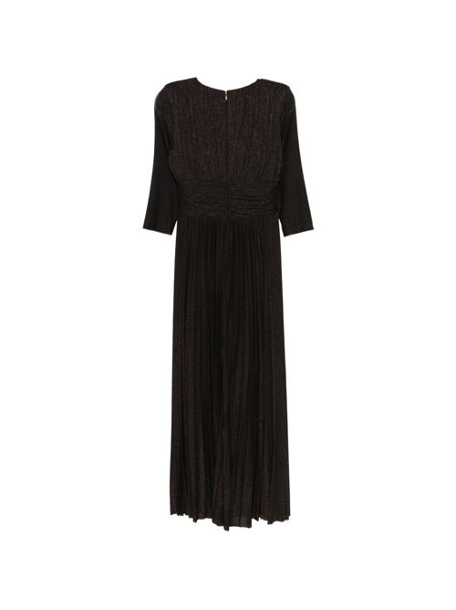 Abito lungo donna Liu Jo lurex marrone scollo v LIU-JO | CA6382JS006A4398