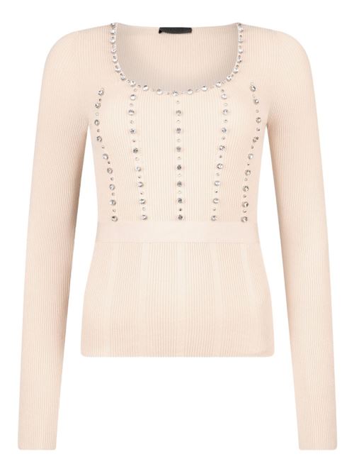 Maglia donna con decorazione LIU-JO | PA6021MS99EC3908
