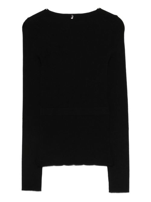 Maglia donna nera con cristalli LIU-JO | PA6021MS99EC3912