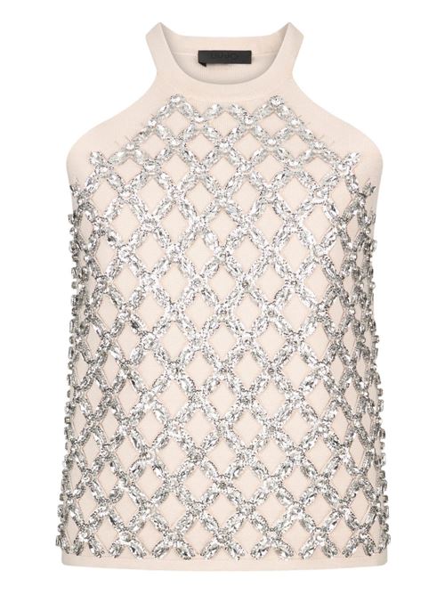 Top donna con ricami gioiello LIU-JO | PA6048MS99EX0753