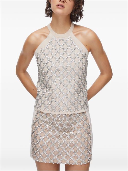 Top donna con ricami gioiello LIU-JO | PA6048MS99EX0753