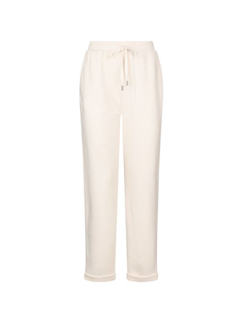 Pantalone donna di felpa panna LIU-JO | TA6031FS002X0659