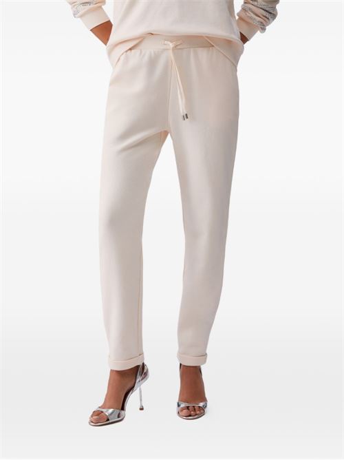 Pantalone donna di felpa panna LIU-JO | TA6031FS002X0659