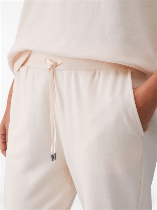 Pantalone donna di felpa panna LIU-JO | TA6031FS002X0659