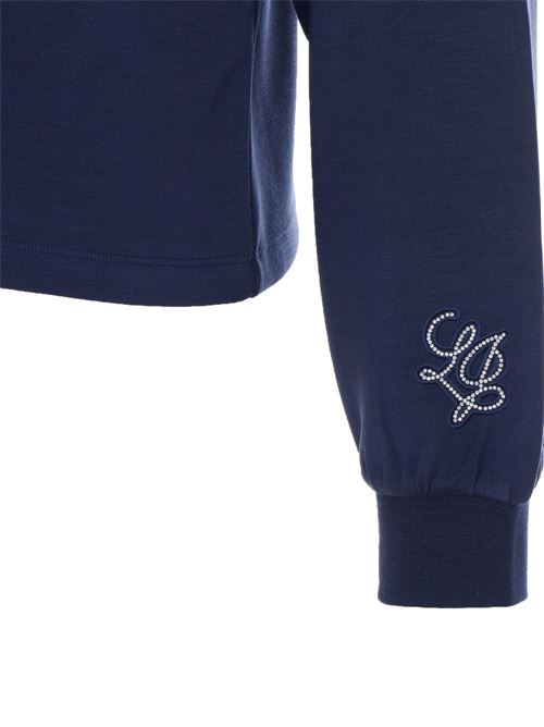 Felpa donna full zip con cappuccio LIU-JO | TA6076JS86993924