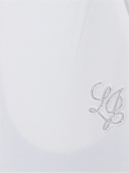 Pantalone donna di felpa bianco LIU-JO | TA6081JS86910105