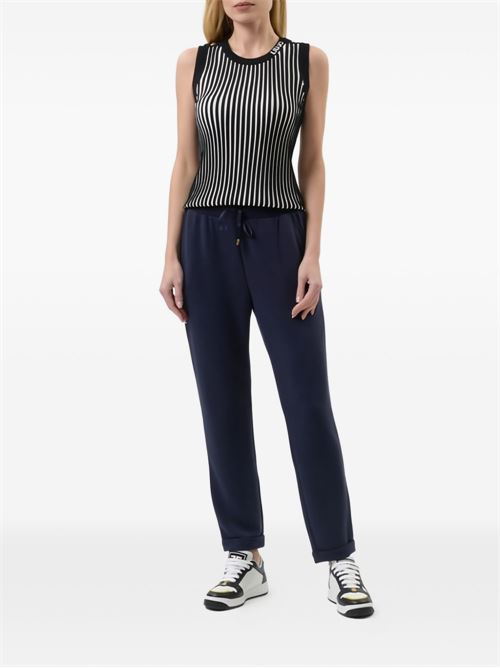 Pantalone donna di felpa navy LIU-JO | TA6081JS86993924