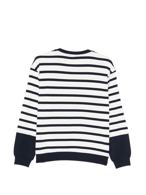 Felpa donna girocolloa righe LIU-JO | TA6083J3867C3882