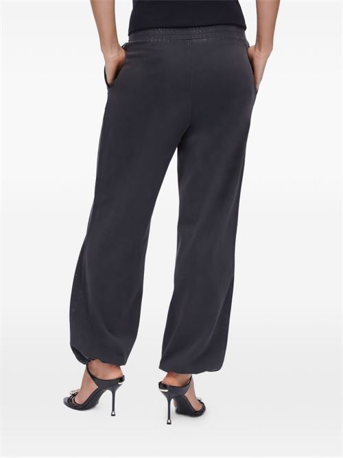 Pantalone donna di felpa con decorazione in cristalli LIU-JO | TA6102JS008P9282