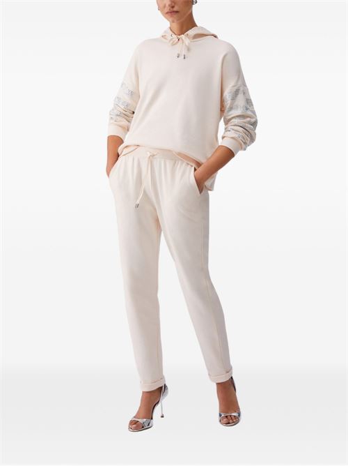 Felpa donna con cappuccio e strass LIU-JO | TA6129FS002X0659