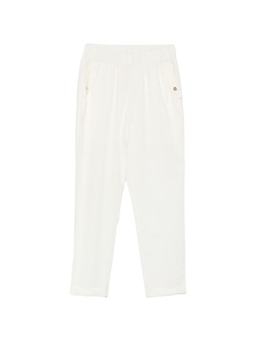 Pantalone felpa donna Liu Jo bamboo bianco LIU-JO | TA6255TS92210105