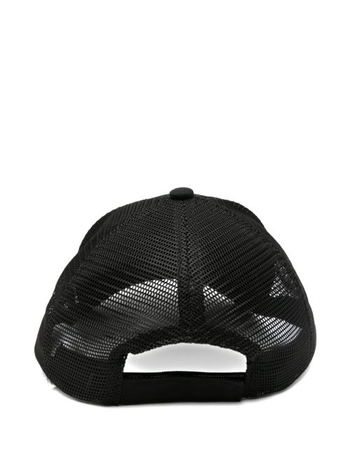 Cappello donna Liu Jo nero in cotone con logo Swarovski LIU-JO | TA6276T2176S9149