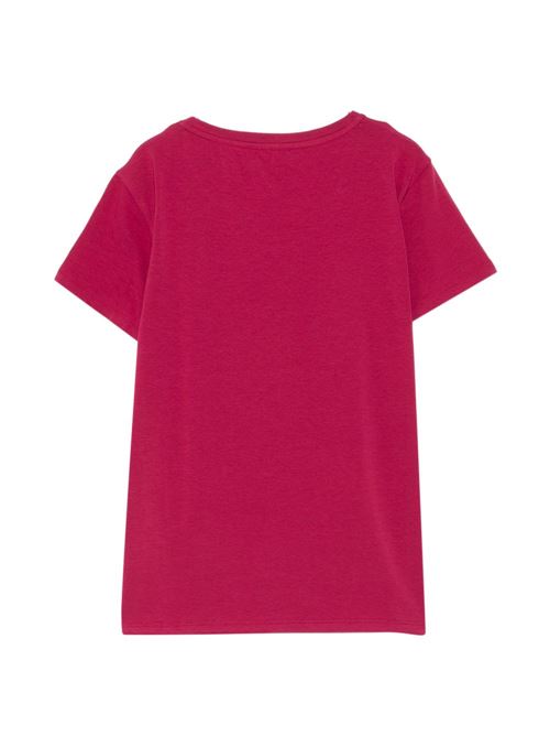 T-shirt donna Liu Jo ciliegia con strass LIU-JO | TA6287JS003P9204