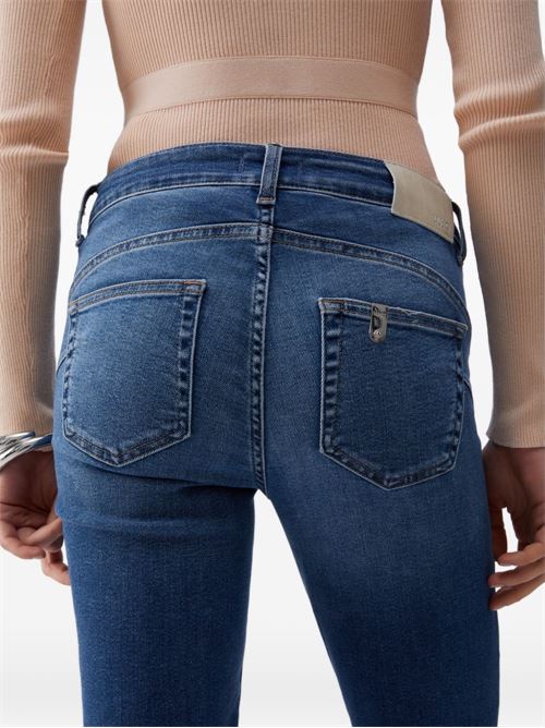 Jeans donna Liu Jo slim denim medio con strass LIU-JO | UA6006D030578967
