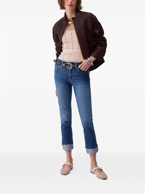 Jeans donna Liu Jo slim denim medio con strass LIU-JO | UA6006D030578967