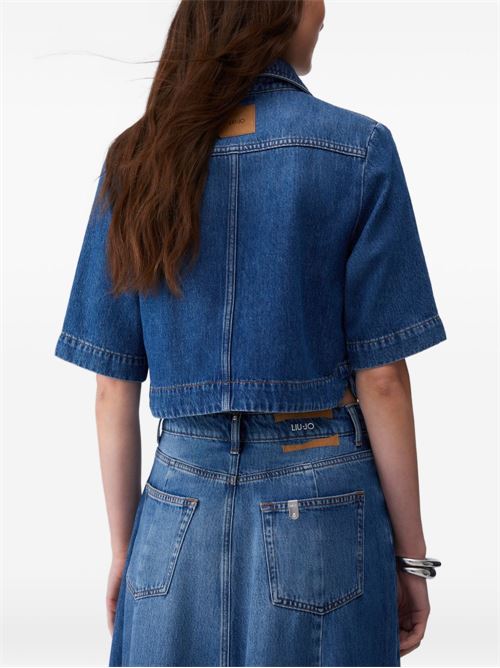 Camicia donna in denim mezza manica LIU-JO | UA6337D031979010