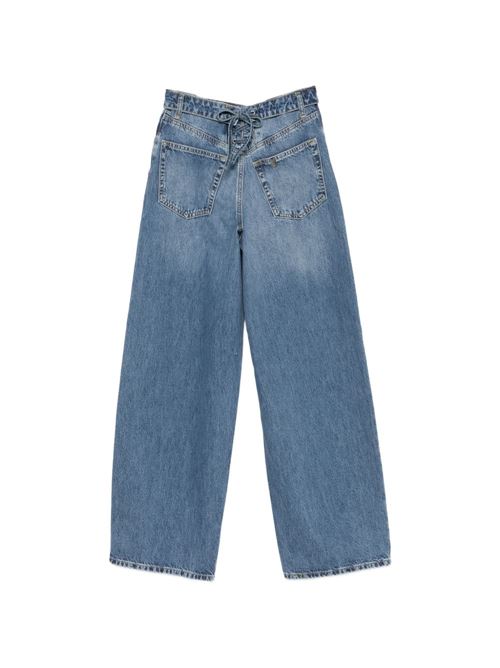 Jeans donna Liu Jo denim blu con cintura rovesciata LIU-JO | UA6510D040079157