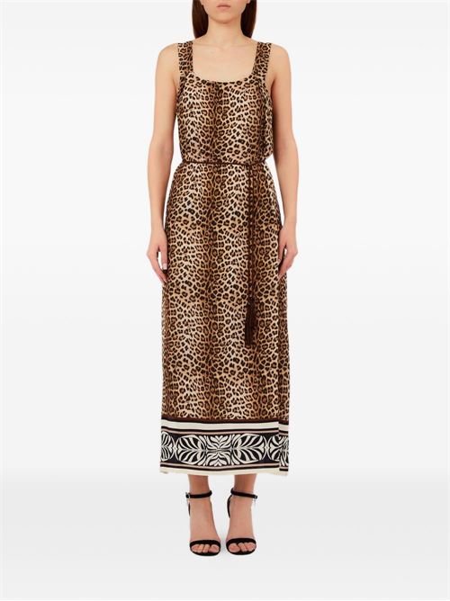 Abito lungo donna Liu Jo leopardato LIU-JO | VA6049TS123V9789
