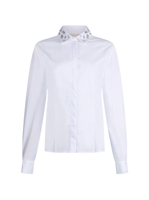 Camicia donna a maniche lunghe con decorazioni LIU-JO | WA6111T039A11111