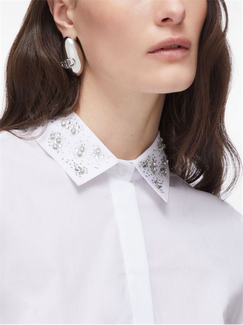 Camicia donna a maniche lunghe con decorazioni LIU-JO | WA6111T039A11111