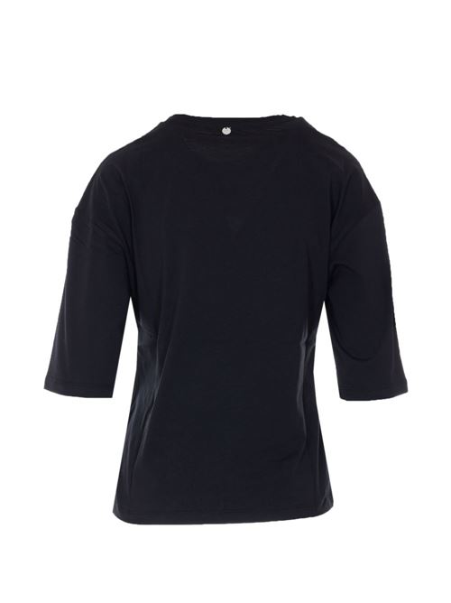 T-shirt donna con maniche a tre quarti e decorazione LIU-JO | WA6128JS904P9320